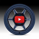 Black Rhino Shogun FFT Midnight Blue Custom Truck Wheels 4